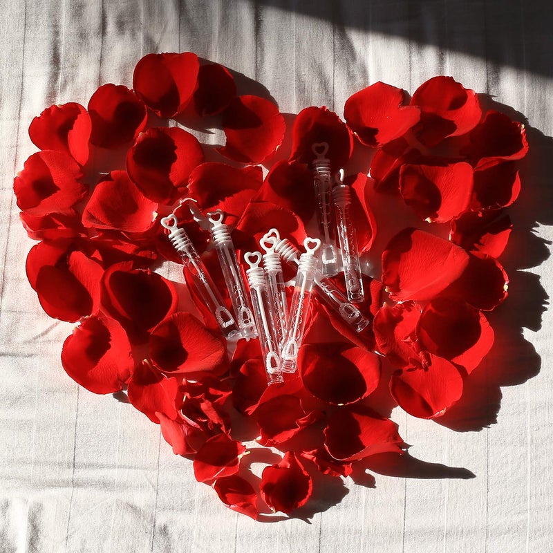 MAPIXO 56 Pack Mini White Heart Bubble Wands- Perfect Bubble Toy Ideal Party Favors for Weddings Support and Anniversaries, Valentine's Day, Family Reunion, Special Festival Gift for Couple, boy and Girl - Image 5